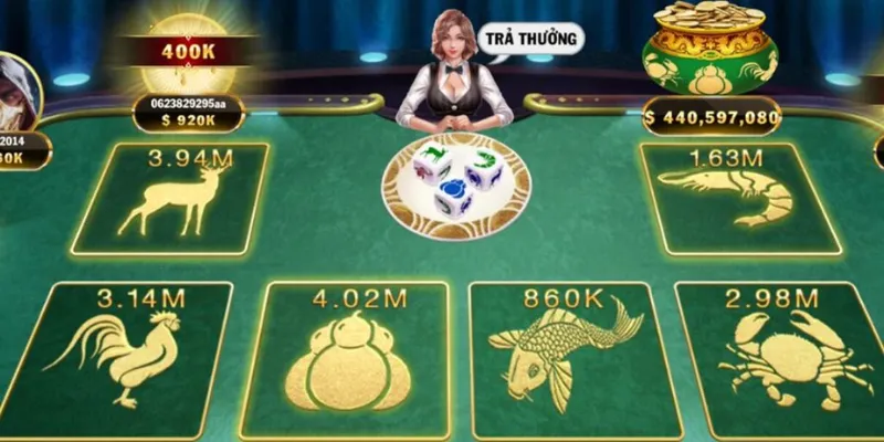Một số loại cược trong bầu cua online
